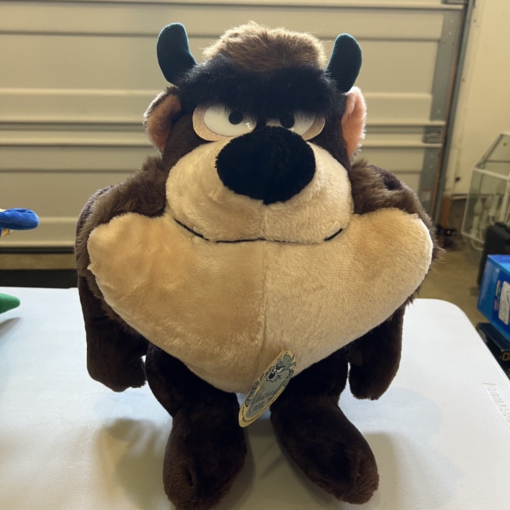 RARE NWT Vintage "Taz" Tasmanian Devil Looney Tunes 1971 20" Plush